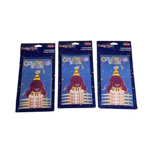 Vintage Barney DesignWare Mini Coloring Books 3 Packs of 4 Party Favors 1990s